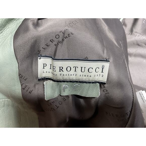 PIEROTUCCI Women’s Green leather Jacket Made In Italy - Picture 13 of 16